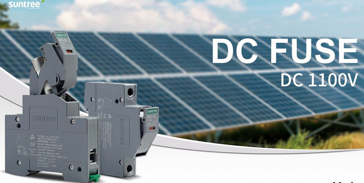 پایه فیوز سیلندری DC تک پل 1100 ولت 38*10 برند Suntree