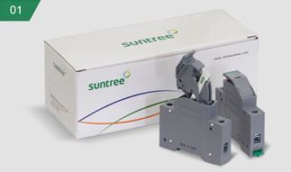 پایه فیوز سکسیونری DC تک پل 1100 ولت 38*10 برند Suntree